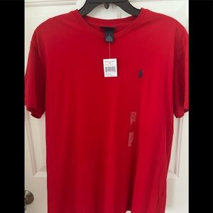 Ralph Lauren polo size small men’s red crewneck T-shirt NWT